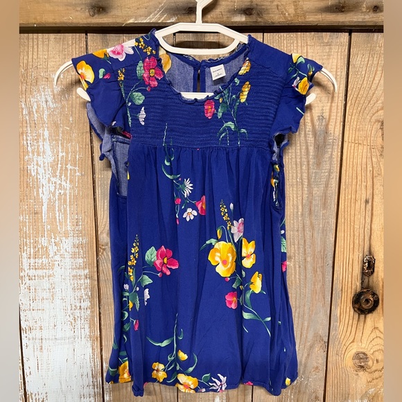 Blue Floral Top - Picture 1 of 3